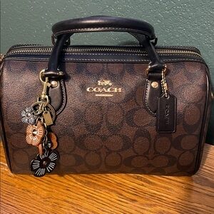 Coach Brown and Black Satchel